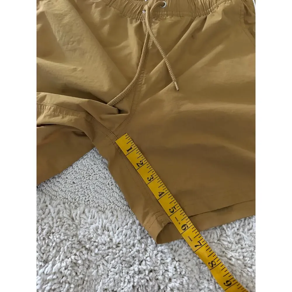 J. Crew men's swim trunks mustard gold size small